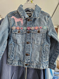 Children's Pink Pony Jean Jackets